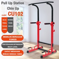 HTD Sport Pull Up & Push Up Bar Station Chin Up Multifungsi Alat Pull Up Adjustable Home Gym
