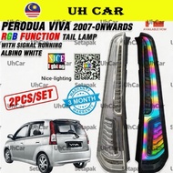 (Rgb) Perodua Viva 2007 - Onwards Albino Dynamic Led Tail Lamp Taillamp Taillight Light With Running