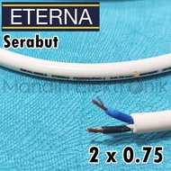 Kabel Eterna NYMHY 2x075 serabut per meter - Kabel Listrik Eterna Serabut Meteran 2 x 0.75