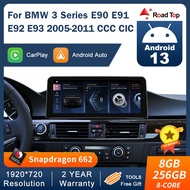 Android 13 Screen Car Radio Stereo Touch Screen For BMW 3 Series E90/E91/E92/E93 2005-2011 CCC CIC S