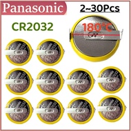 2-30PCS Original Panasonic CR2032 2032 Battery With Solder Tabs Disassemble Battery Wire Motherboard