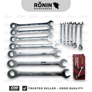 ATS ratchet Kunci ring pas Kombinasi Bolak Balik Multifungsi 8 - 32 mm