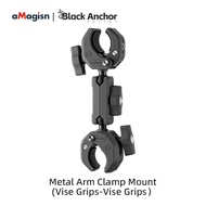 20250722แขนโลหะติดตั้งกับรถจักรยานยนต์ DJI Gopro Amagiss พร้อมที่หนีบสำหรับอุปกรณ์เสริม360X5