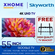 [FREE TV BRACKET] SKYWORTH 55 INCH 4K UHD GOOGLE TV WITH EYECARE (55SUE7800)
