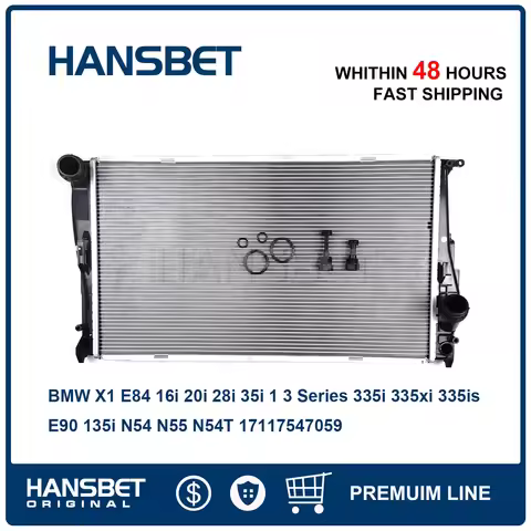 Engine Cooling Radiator Fits BMW X1 E84 16i 20i 28i 35i 1 3 Series 335i 335xi 335is E90 135i N54 N55