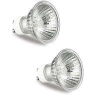 GU10 Halogen Light Bulbs, Glass Reflector Spotlight Bulbs, Clear, 2 Pack