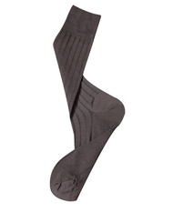 Mr. Lusan Summer Mens Business Formal Deodorant Thin 80 Mercerized Cotton Socks Pit Stripes Mid-Calf