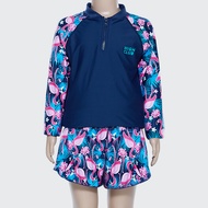 HIGHCLUB ชุดว่ายน้ำกันยูวีเด็กหญิง เสื้อแขนยาวกางเกงขาสั้น / UPFG06