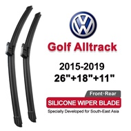 (Front+Rear 3pcs)silicone car wiper for VW Volkswagen Golf Alltrack 2015-2019 2018 2017 2016 Windshi