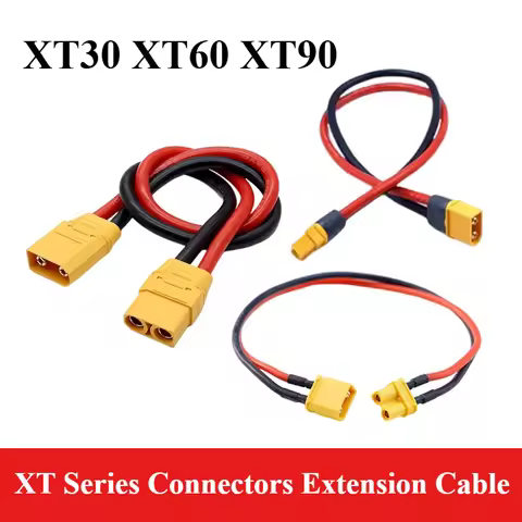 XT30 XT60 XT90 Bullet Connectors Plug Extension Cable Male to Male to Female For RC Quadcopter FPV R
