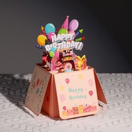 【SARA】3d 3D Birthday Card with a Sense of Ceremony2025High-Value Niche Exquisite Foldable Internet C