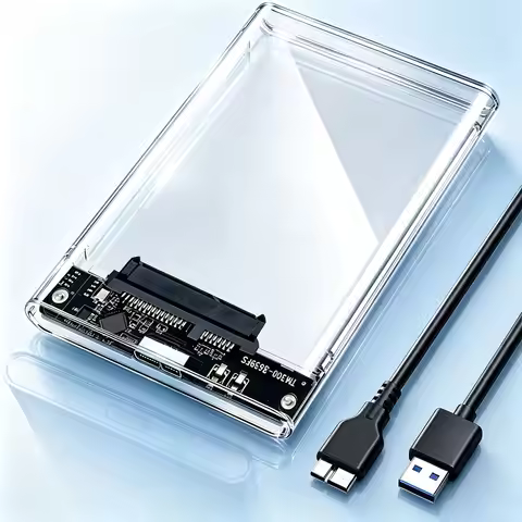 USB 3.0 HDD Enclosure 2.5 Inch SATA SSD Hard Drive Case with 5Gbps Transfer Speed Mobile External Ho