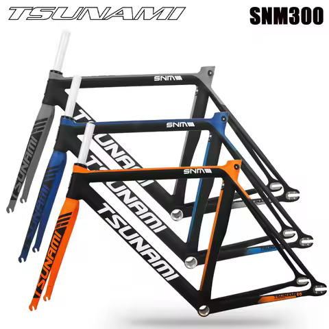 TSUNAMI SNM300 Fixed Gear Bicycle Frame Aluminum Alloy Racing Muscle Track 700C Bike Frame With Fron