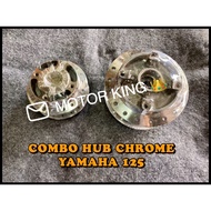 COMBO : Hub Chrome Gantang Krom Yamaha 125 125Z 125ZR Y125 (1 Set) OEM