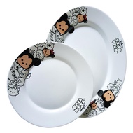 Brighton Kimi 2 Pcs Piring Oval 36cm & Piring Makan 25cm GMC2182 Tsum Tsum