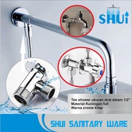 Sambungan Pipa Wall Shower - Sambungan Tee Wall Shower Kuningan - Konektor Pipa Wall Shower