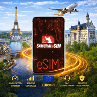 Samurai SIM EUROPE eSIM ซิมยุโรป 33 ประเทศ อินเตอร์เน็ต 5-50GB/trip