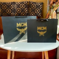 HITAM Paper Bag MCM size Medium &amp; Large Paperbag Replacement For Black Gold Branded Bags