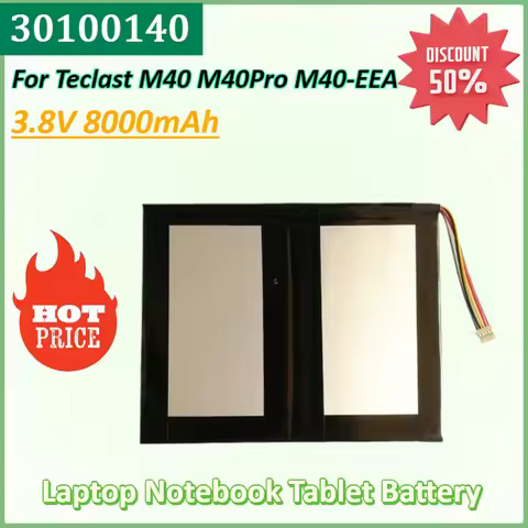 New 30100140 3.8V 8000mAh Tablet Battery for Teclast M40 Pro M40Pro M40-EEA Laptop Notebook Tablet P