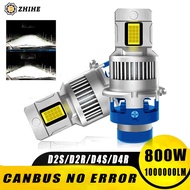 D4S LED Car Headlight Bulb HID D2R D4R Canbus Xenon Turbo Lamp D2S Motorcycle Lights Plug&Play 1:1 M