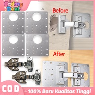 Silver Cabinet Repair Hinge Plate Door Hinge Repair Plate Spoon Hinge Repair Plate