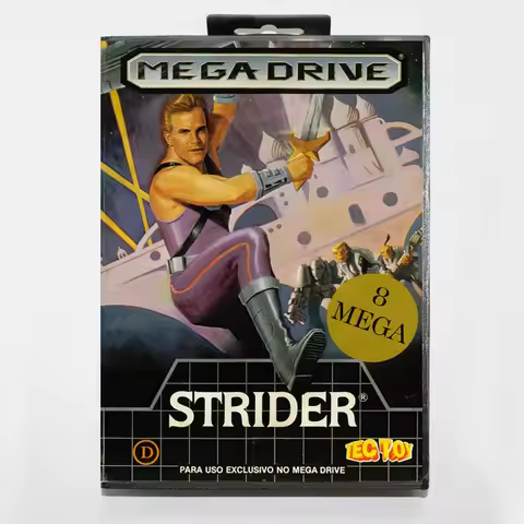 Strider MD Game Card 16 Bit BR Cover for Sega Megadrive Genesis Video Game Console Cartridge