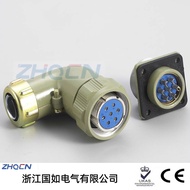 Soket Palam Penerbangan Bengkok YD28-4 Teras 7 Teras 10 Teras Penyambung Pekeliling YD28K*TRYD28J*TR