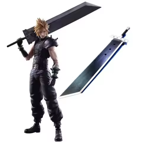 Final Fantasy7 wooden Claude sword gifts Cosplay props wood sword weapons Cosplay Props Decorative S