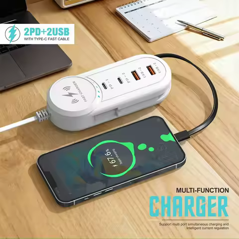USB Charger PD Type C Fast Charge Quick Wall Chargers Multiport USB Hub Adapter Mobile Phone EU/US P