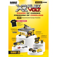 Combo Package - Dewalt DCS7485T2-GB 54V Brushless 210mm Table Saw + DCS355N-XJ + DCW210N-XJ + DW055P