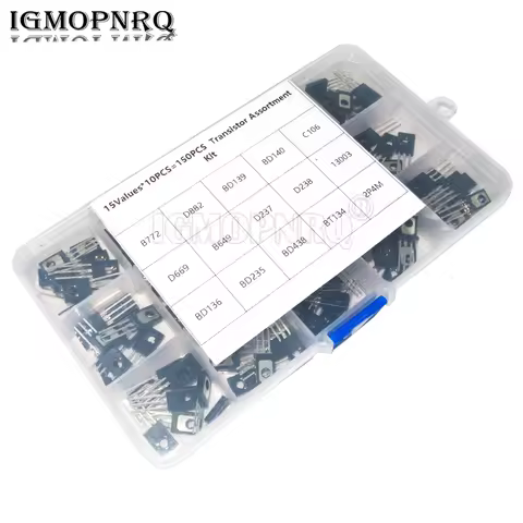 150PCS TO-126 Transistor Assortment Kit Pack B772 D882 BD139 BD140 C106 D669 B649 D237 D238 13003 BD