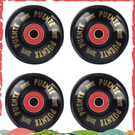 PUENTE 4Pcs/Set Cruiser Skateboard Wheels PU Wheels Long Board Cruiser Wheels with ABEC-9 Bearings