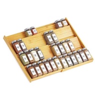 Bamboo Bottle Spice Bottle Retractable Extendable 4-Layer Rack Source Manufacturer Support