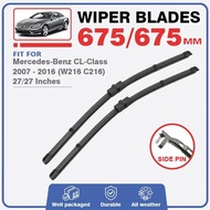Car Front Wiper Blades Set For Mercedes Benz CL Class 2007 - 2016 W216 C216 Windshield Windscreen Wi