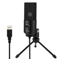 FIFINE USB Microphone,Metal Condenser Recording Microphone for Laptop MAC or Windows Cardioid Studio Recording Vocals, Voice Overs,Streaming Broadcast and YouTube Videos (K669B)