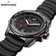 NORTH EDGE PHOTON Outdoor Sports Solar Charging Watch 50 Meters Waterproof Pilot Watch