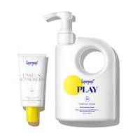 Supergoop! Unseen Sunscreen (1.7 oz) + PLAY Everyday Lotion SPF 50 (18 oz) - Broad Spectrum Body & F