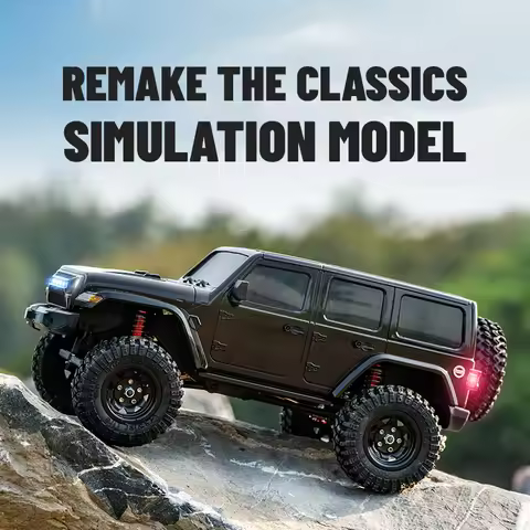 JHD For JJRC C8801Pro 1/18 RC Car Wrangler Off-road Climbing Vehicle 4WD 2.4G 3 Level Adjustment Dua