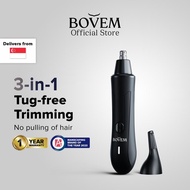 BOVEM Orbit Trimmer 2.0: Electric Nose Hair and Ear Hair Trimmer – Multifunctional Safe Dual-Edge Ro