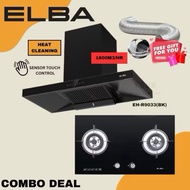 [Free Shipping]Elba Designer Hood EH-R9033(BK) Full Black Series Hood with Cooker Hob Gas Cooker Dap