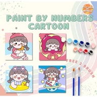 Paint Mini Canvas Painting Tool for Children 20 X 20 Cm Canvas Painting By Number
