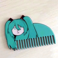 Hatsune Miku หวีสองด้านการ์ตูนที่สร้างสรรค์อะคริลิคน่ารักพกพาสะดวกหวีวันหยุดสำหรับเด็กเป็นของขวัญ