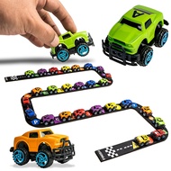 26 Cars ABC Alphabet Learning Toys with 15 Piece Felt Track, Manipulatives for Preschoolers, Educati