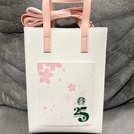 กระเป๋า Starbucks Mini Tote Bag (Pink&amp;White Color)