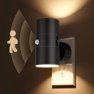 Sensor Night Light Plug Wall Light LED Ambient Light Dimmable Bedroom Lighting Aisle Lighting Backgr