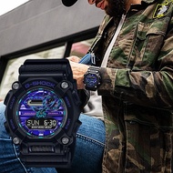 CASIO 卡西歐 G-SHOCK 虛擬藍系列 科技感雙顯錶 GA-900VB-1A