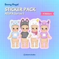 aespa Series 1 Sonny Angel Sticker Pack (Karina, Giselle, Winter, Ningning)