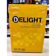 Delight High Quality Multipurpose High Whiteness And Brightness A4 Paper 70gm 500’s