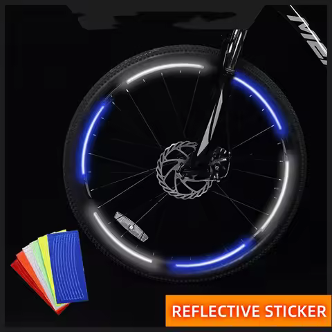 4pcs Bicycle Tire Reflective Sticker Mountain Road BMX Bicycle Rim Reflective Sticker For 26 inch Ri