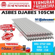 ASBES DJABES GELOMBANG KECIL 14 GELOMBANG LEBAR 105CM TEBAL 4CM - XS